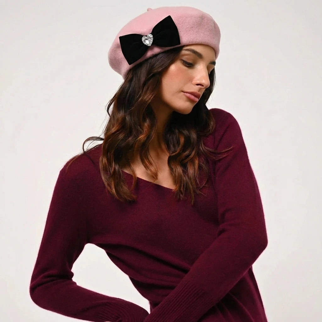 Beret Avec Noeud Papillon