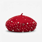 Beret Femme Avec Perle