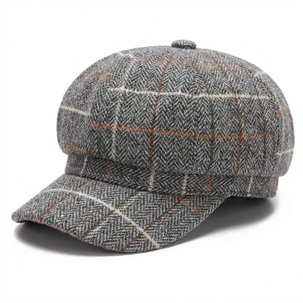 Beret A Carreaux Femme