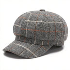Beret A Carreaux Femme