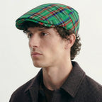 Beret Casquette Carreaux Homme