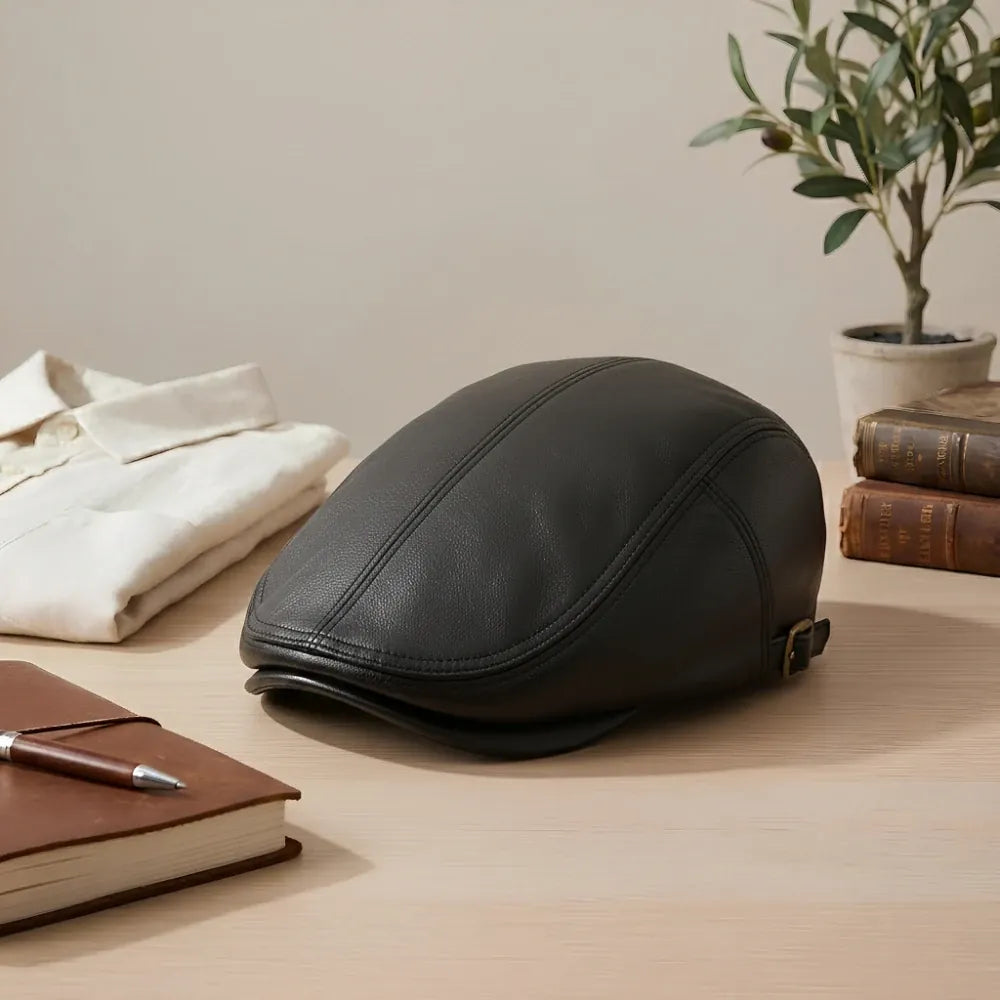 Beret Casquette Homme Cuir