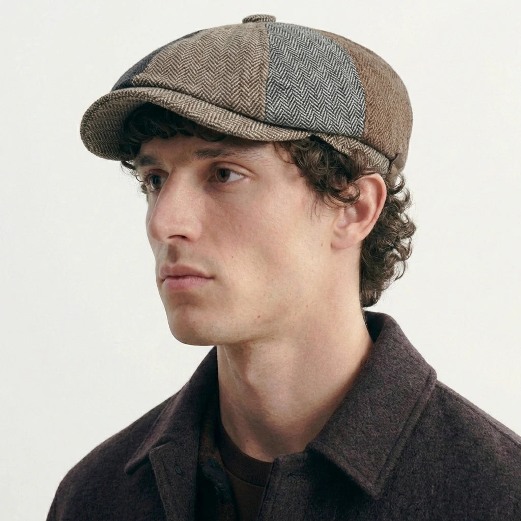 Casquette Beret Gavroche Homme Ecossaise