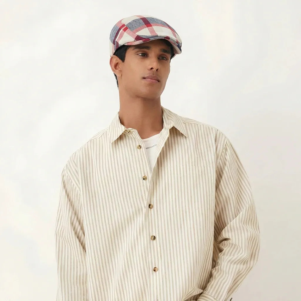 Beret A Carreaux Homme