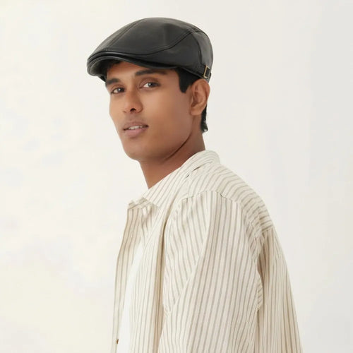 Beret Casquette Homme Cuir