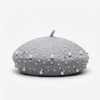 Beret Femme Avec Perle
