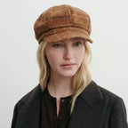 Beret A Carreaux Femme