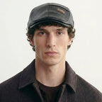 Casquette Beret Homme Cuir