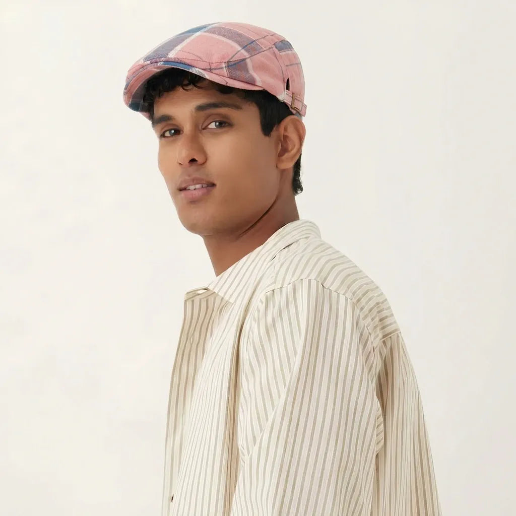 Beret Jeune Homme A Carreaux