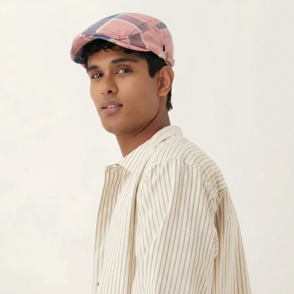 Beret Jeune Homme A Carreaux