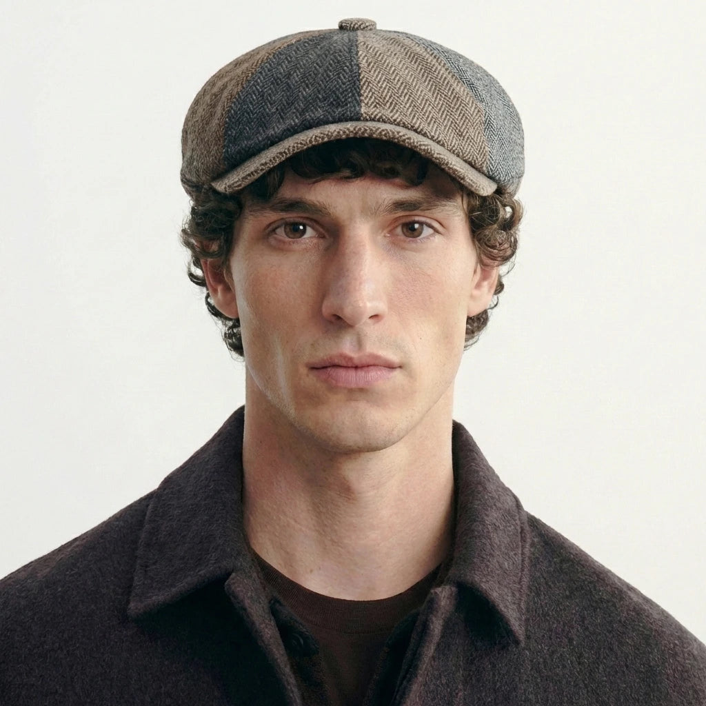 Casquette Beret Gavroche Homme Ecossaise