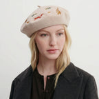 Beret Avec Broderies Femme