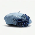 Beret Avec Fleur