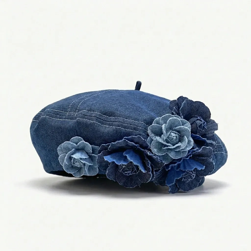 Beret Avec Fleur