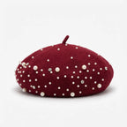 Beret Femme Avec Perle