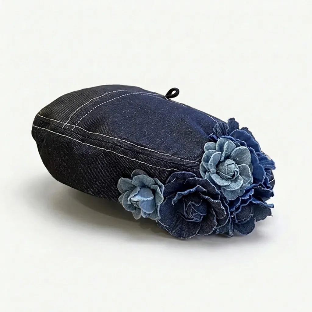Beret Avec Fleur