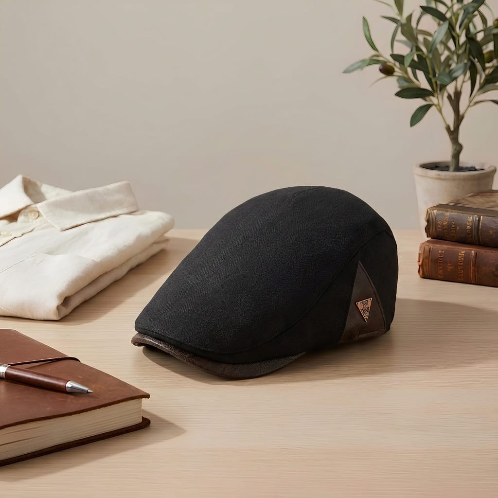 Beret Casquette Plate Homme