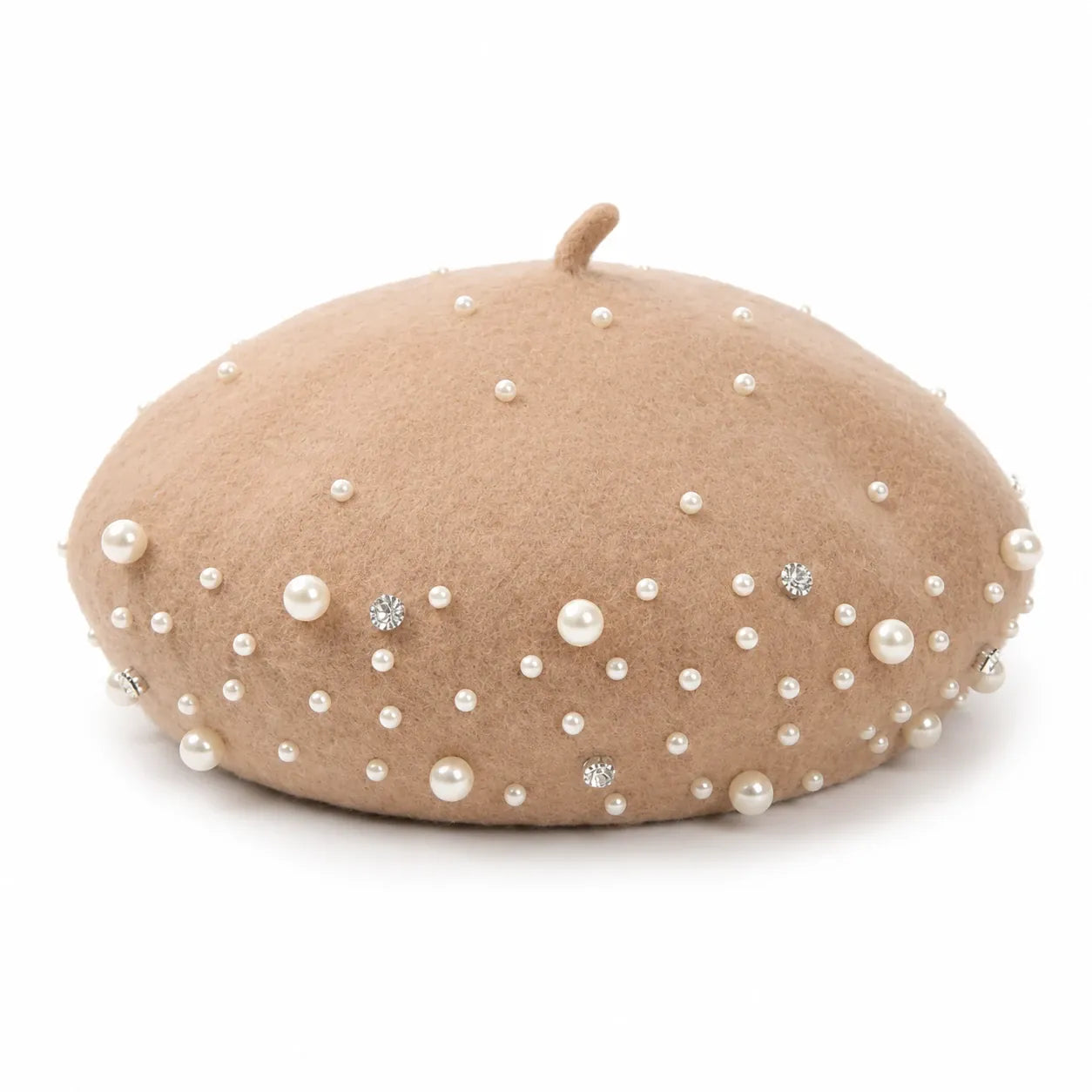 Beret Femme Avec Perle