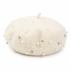Beret Femme Avec Perle