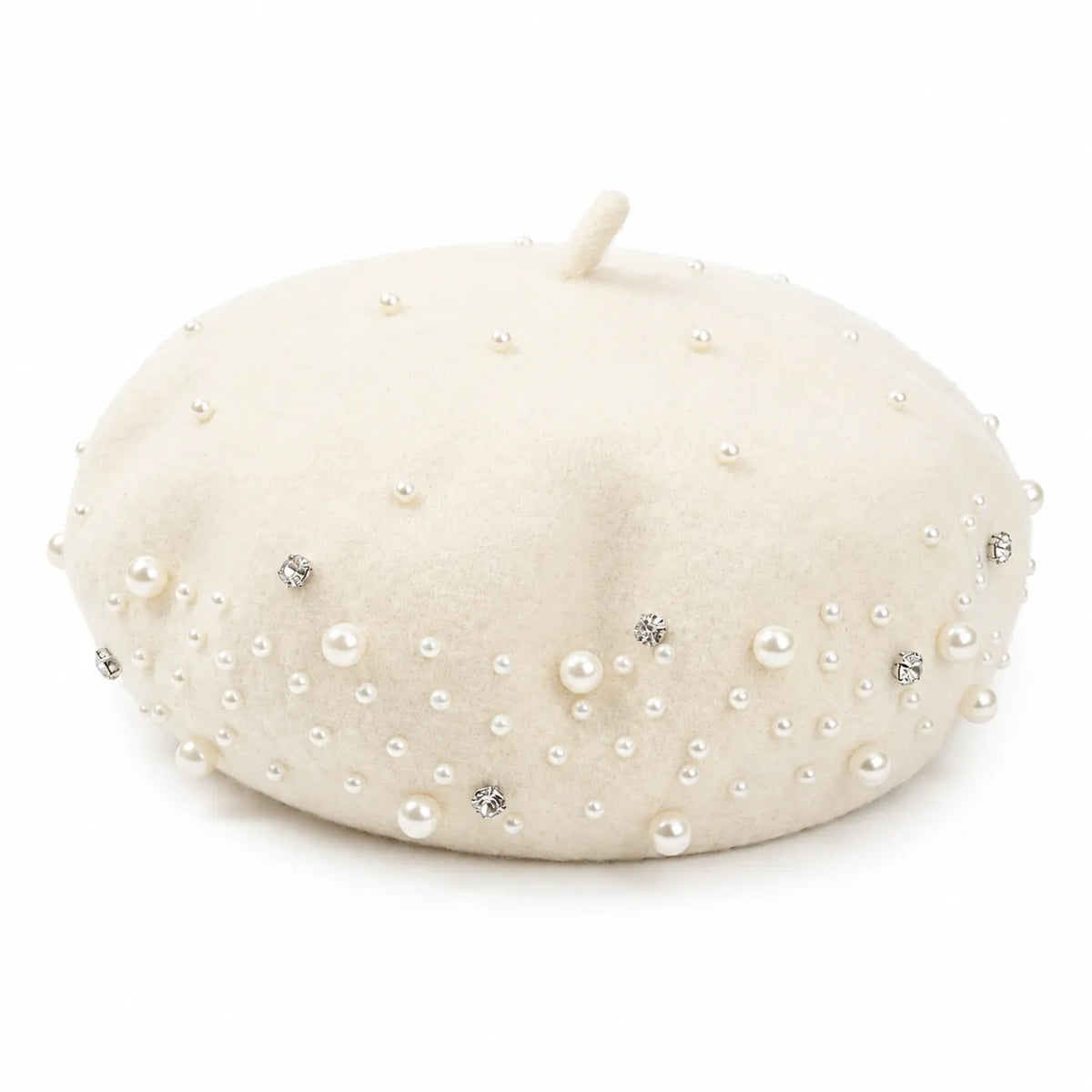 Beret Femme Avec Perle