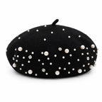 Beret Femme Avec Perle