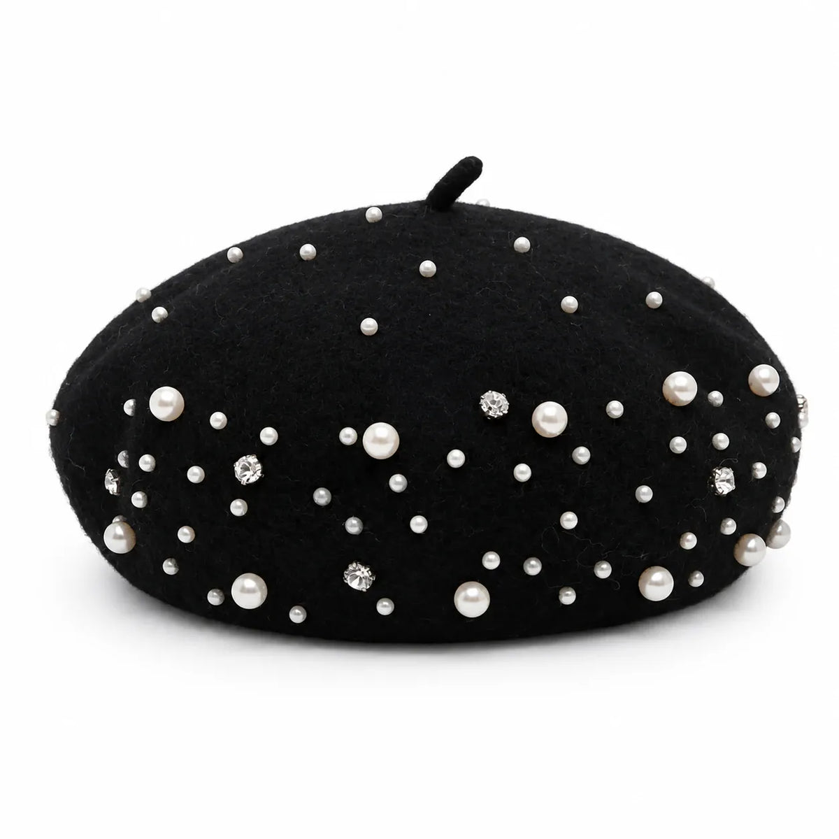 Beret Femme Avec Perle