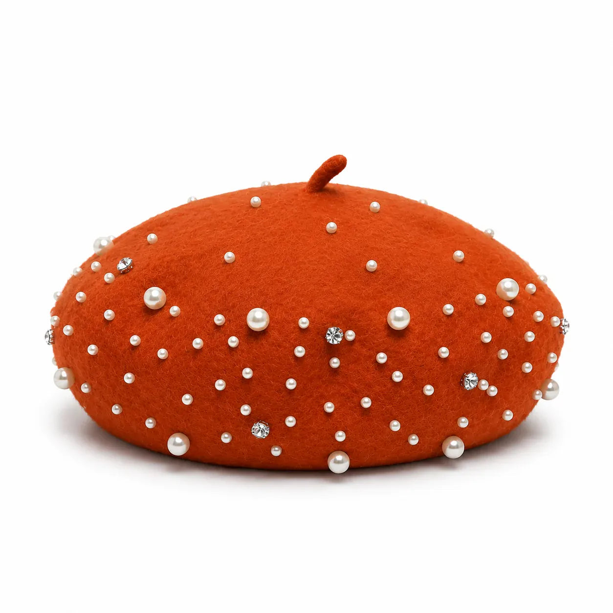 Beret Femme Avec Perle