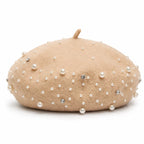Beret Femme Avec Perle