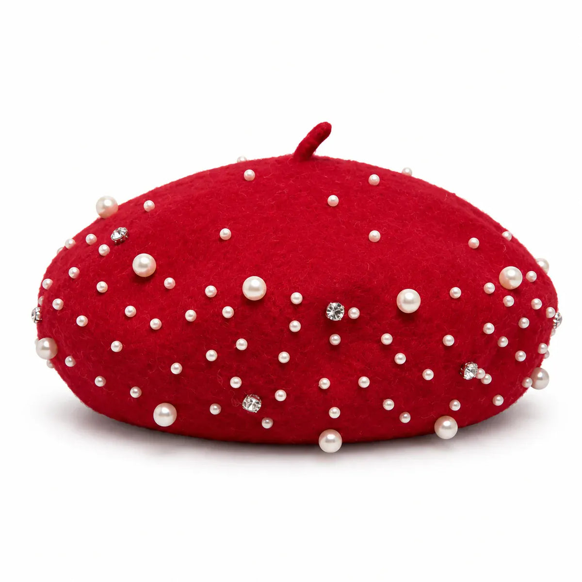 Beret Femme Avec Perle