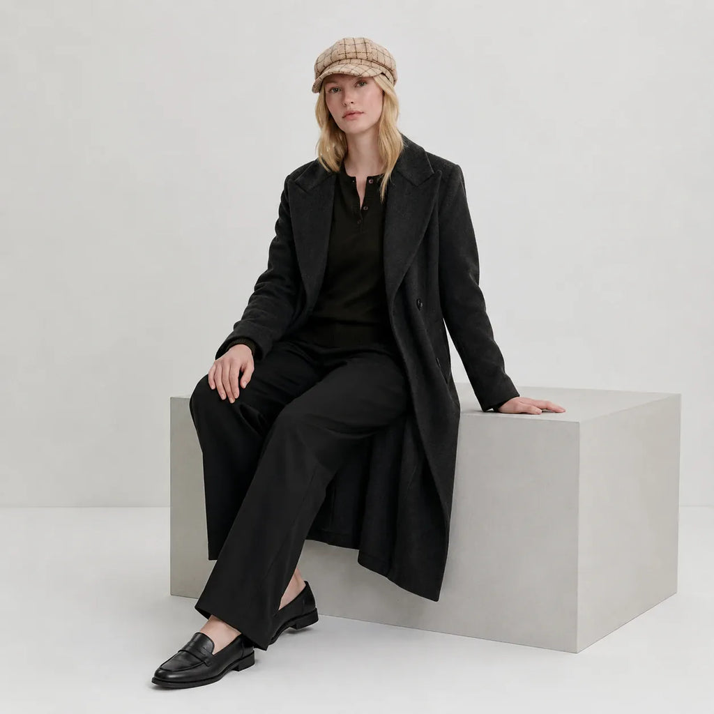 Beret A Carreaux Femme