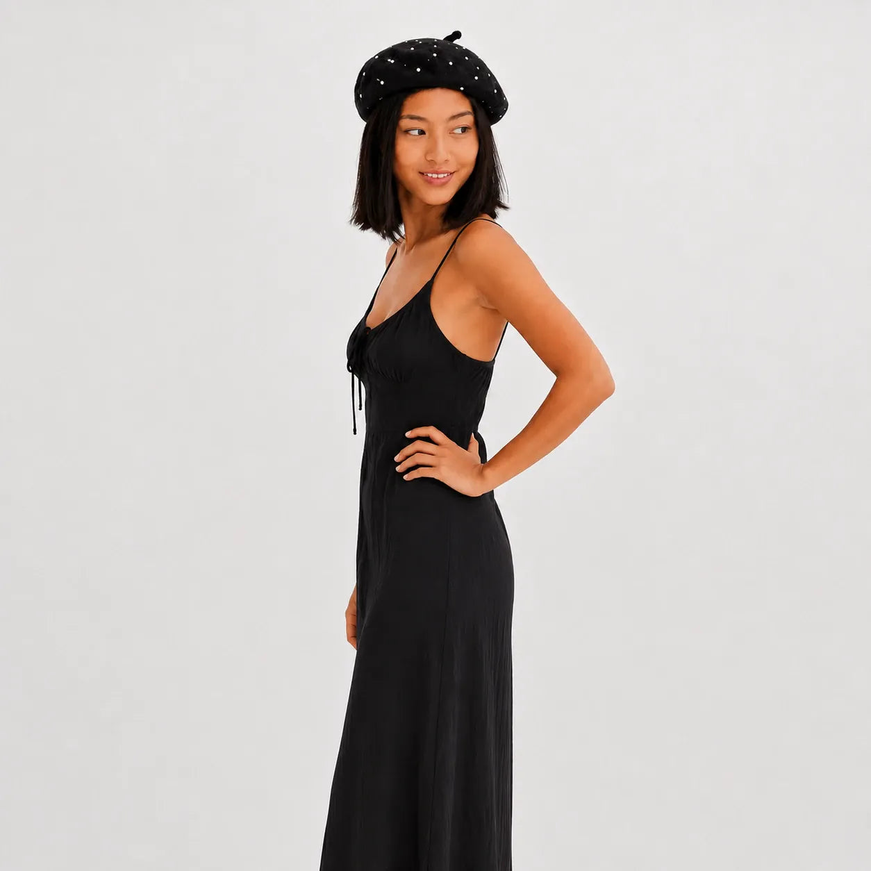 Beret Basque Avec Perles