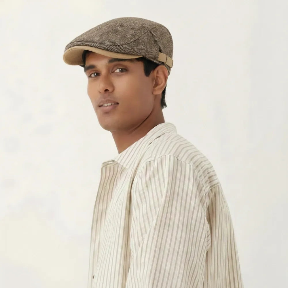 Beret Chevron Avec Sangle Ajustable