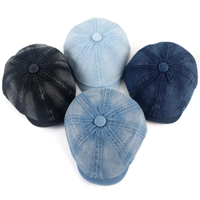 Casquette Gavroche Denim Femme