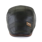 Casquette Beret Cuir Homme