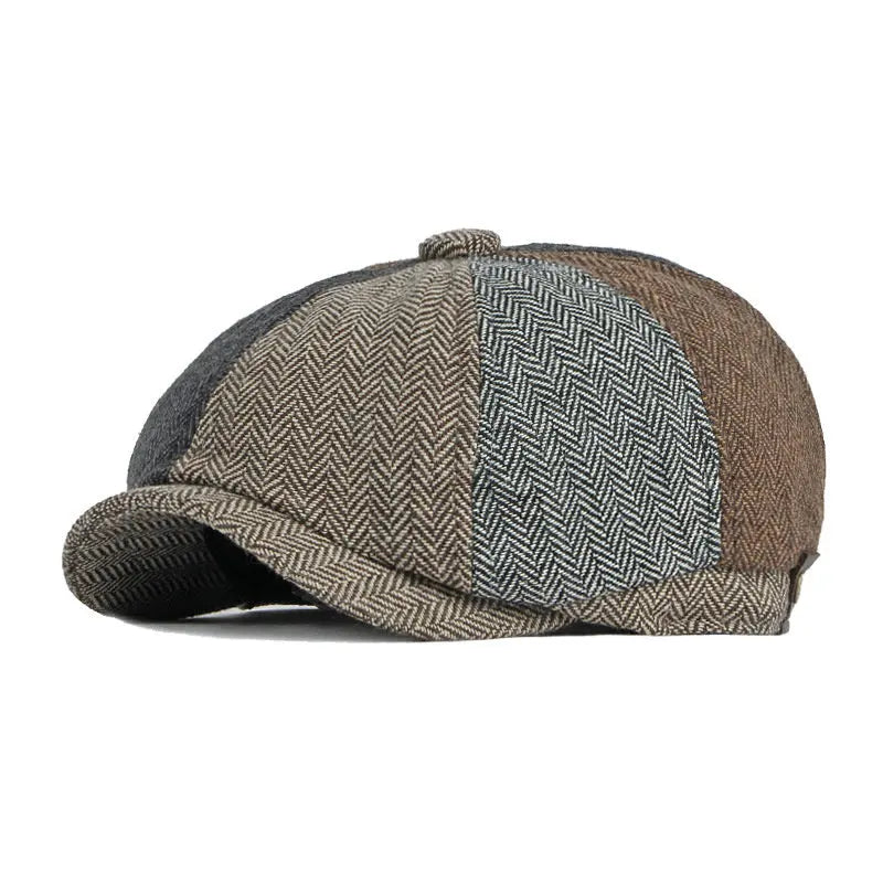 Casquette Beret Gavroche Homme Ecossaise