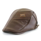 Casquette Beret Homme Cuir