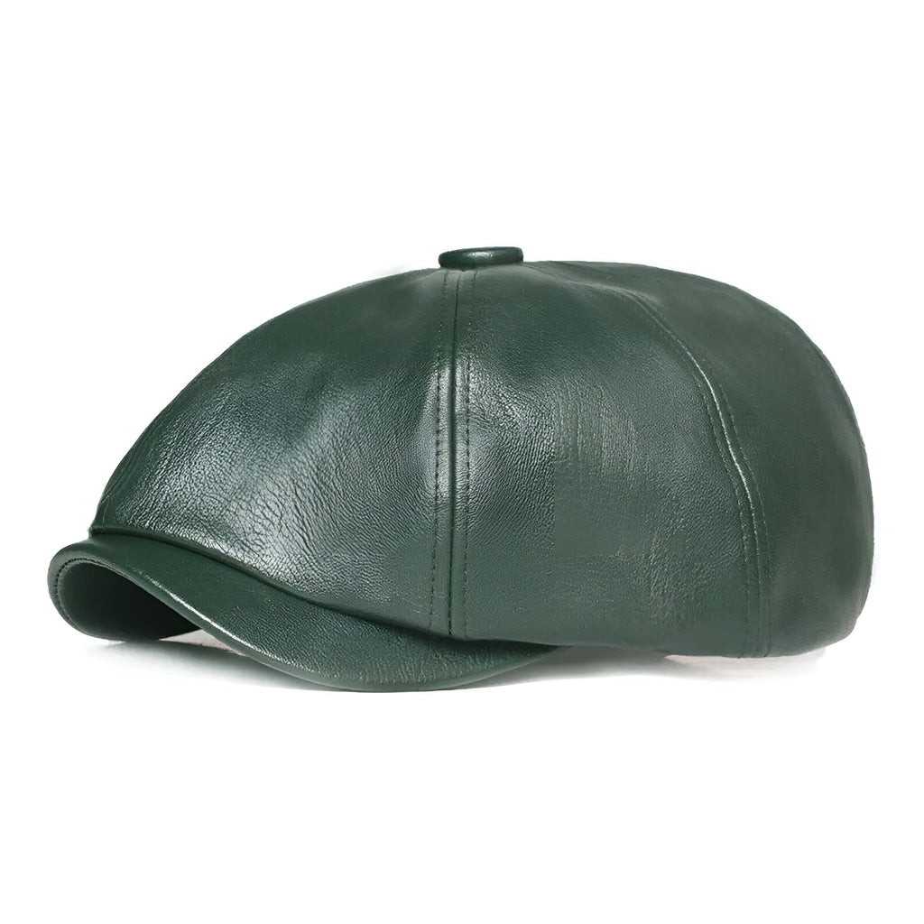 Casquette Gavroche Cuir Homme