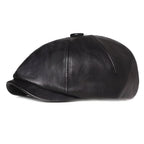Casquette Gavroche Cuir Homme