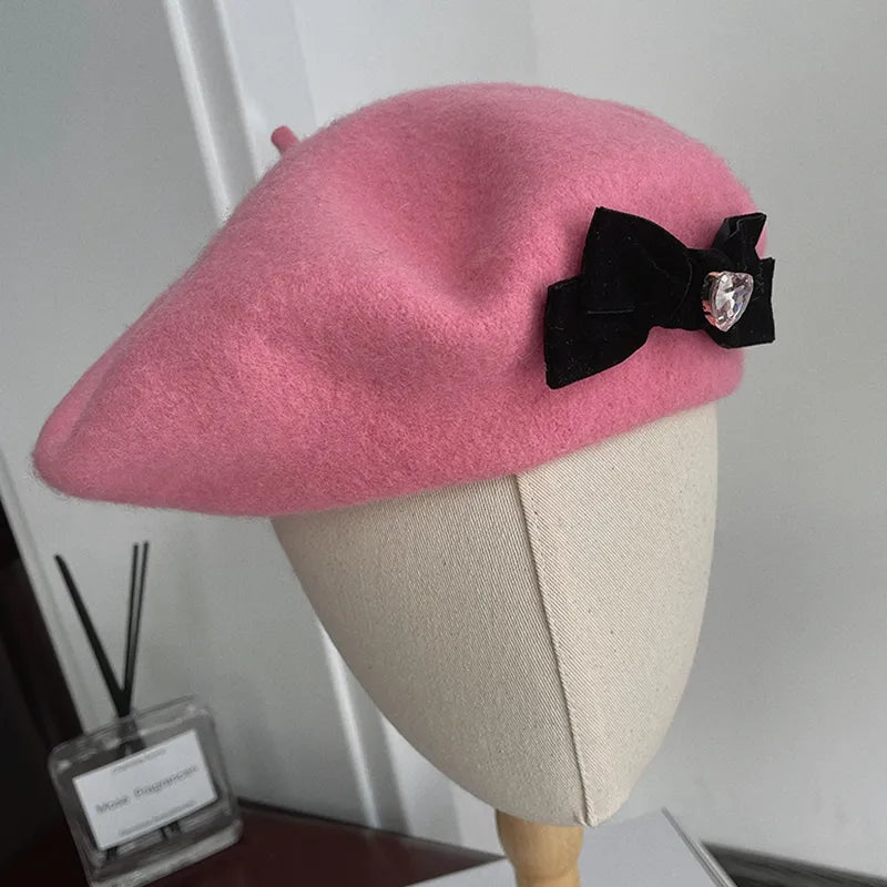 Beret Avec Noeud Papillon