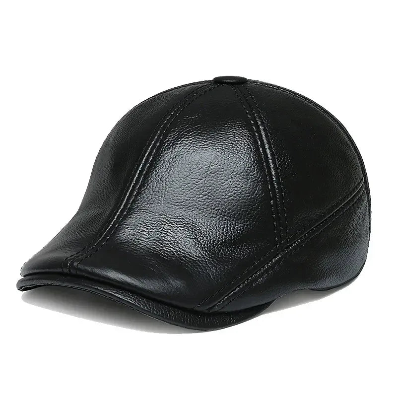 Casquette Cuir Avec Cache Oreille