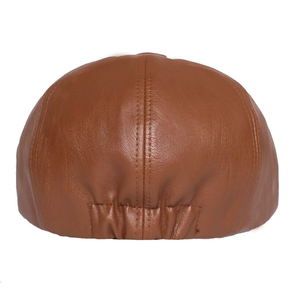 Casquette Gavroche Cuir Homme