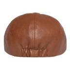 Casquette Gavroche Cuir Homme