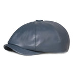 Casquette Gavroche Cuir Homme