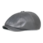 Casquette Gavroche Cuir Homme