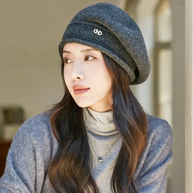 Bonnet Beret Femme Hiver