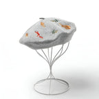 Beret Avec Broderies Femme