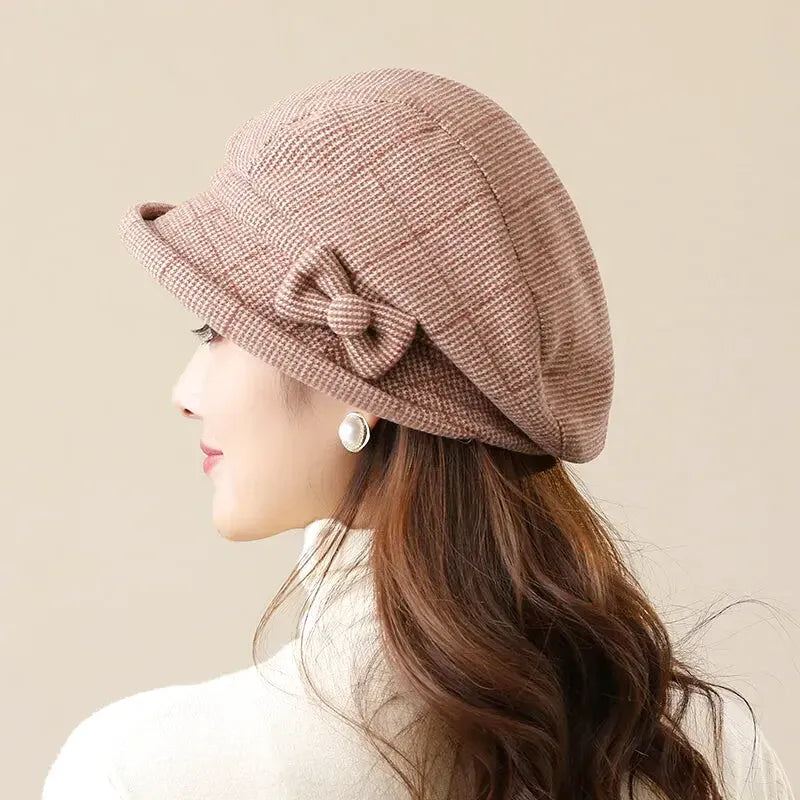 Beret Noeud Papillon Femme