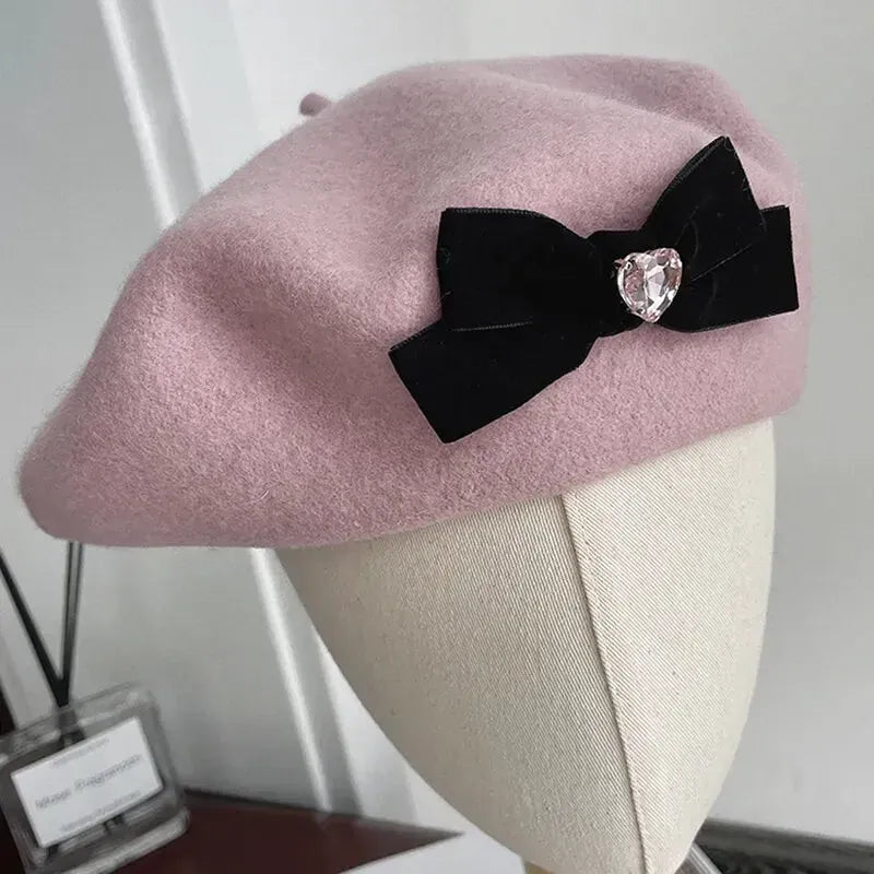 Beret Avec Noeud Papillon